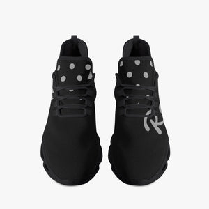 Rayboiii Bounce Black Mesh Knit Sneakers