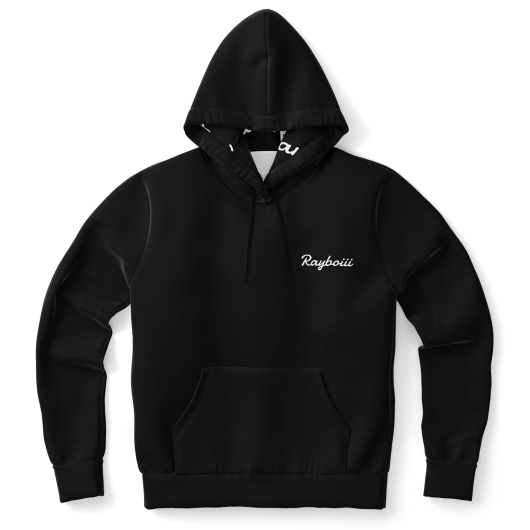 Rayboiii Black Brush Fleece interior Hoodie