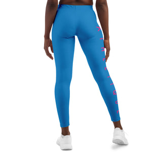 Rayboiii Athlétique Performance Leggings Aqua