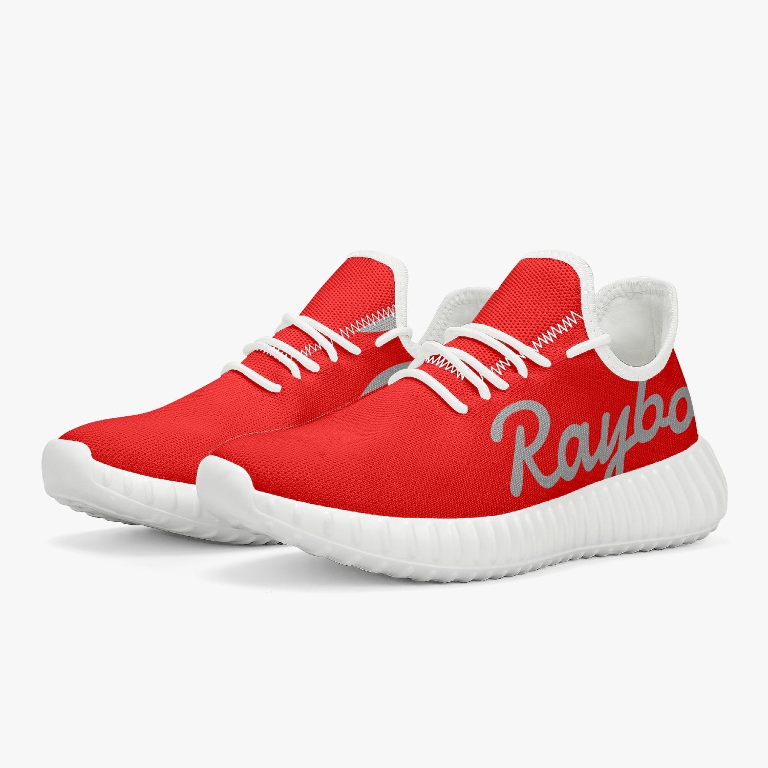 Rayboiii Mesh Knit Red Sneakers