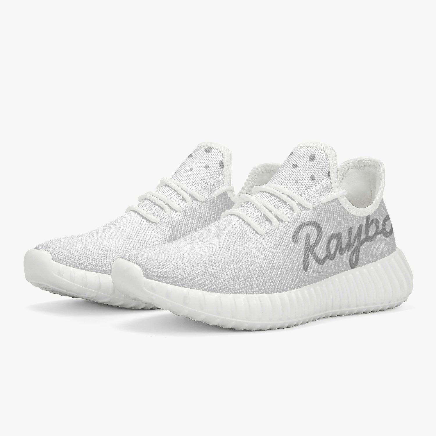 Rayboiii Mesh Knit Ice White Sneakers