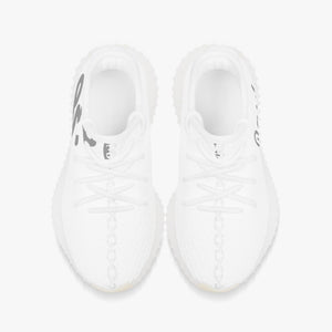Rayboiii Kids' Mesh Knit White Sneakers
