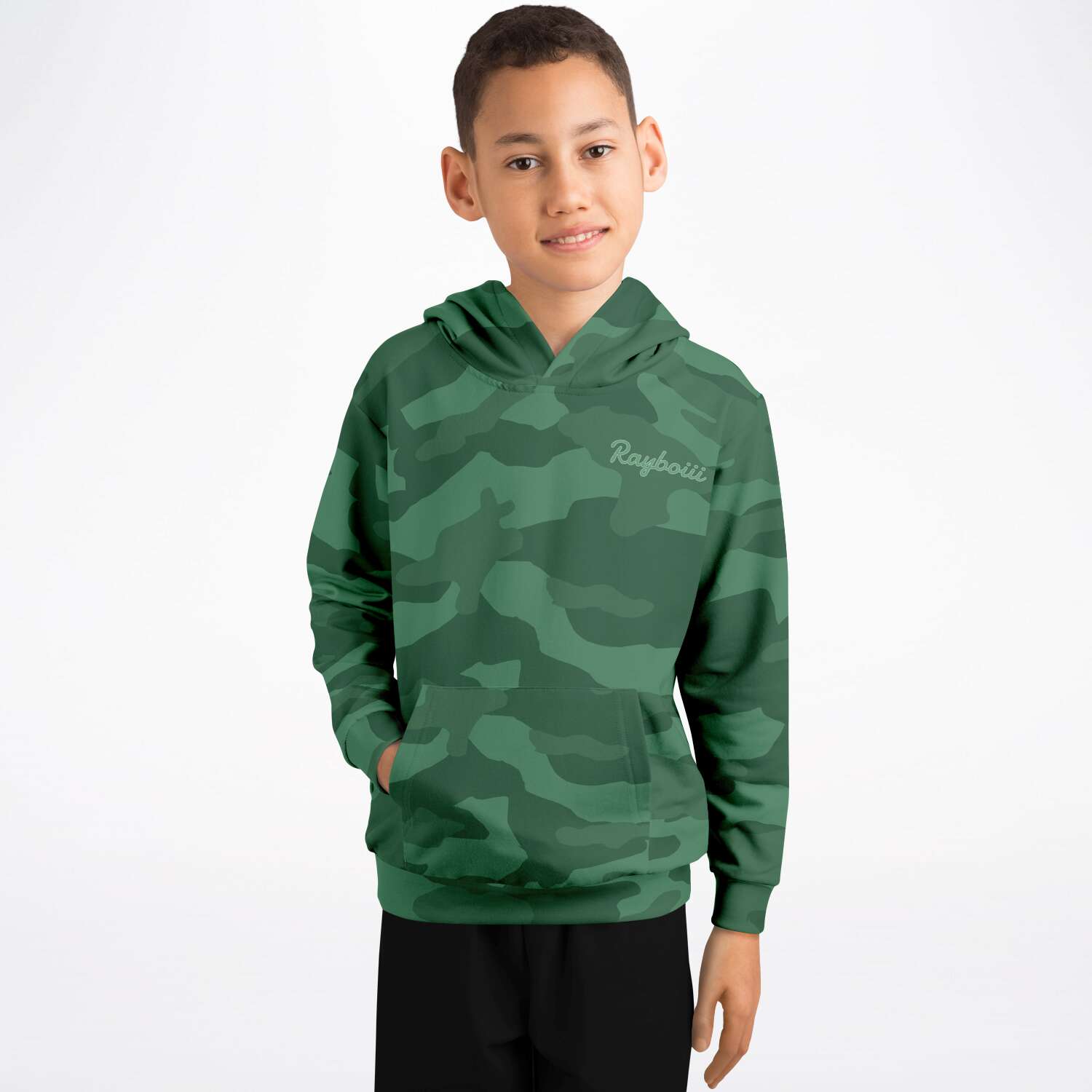 Rayboiii Camouflage Kids Hoodie