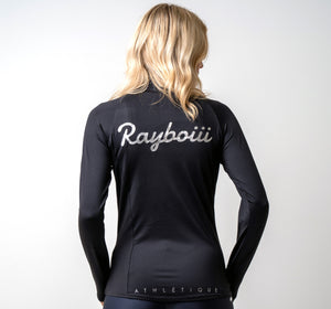 Rayboiii Womens Zip Track Top with thumb insert & Headphones pocket