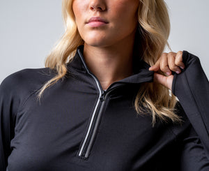 Rayboiii Womens Zip Track Top with thumb insert & Headphones pocket