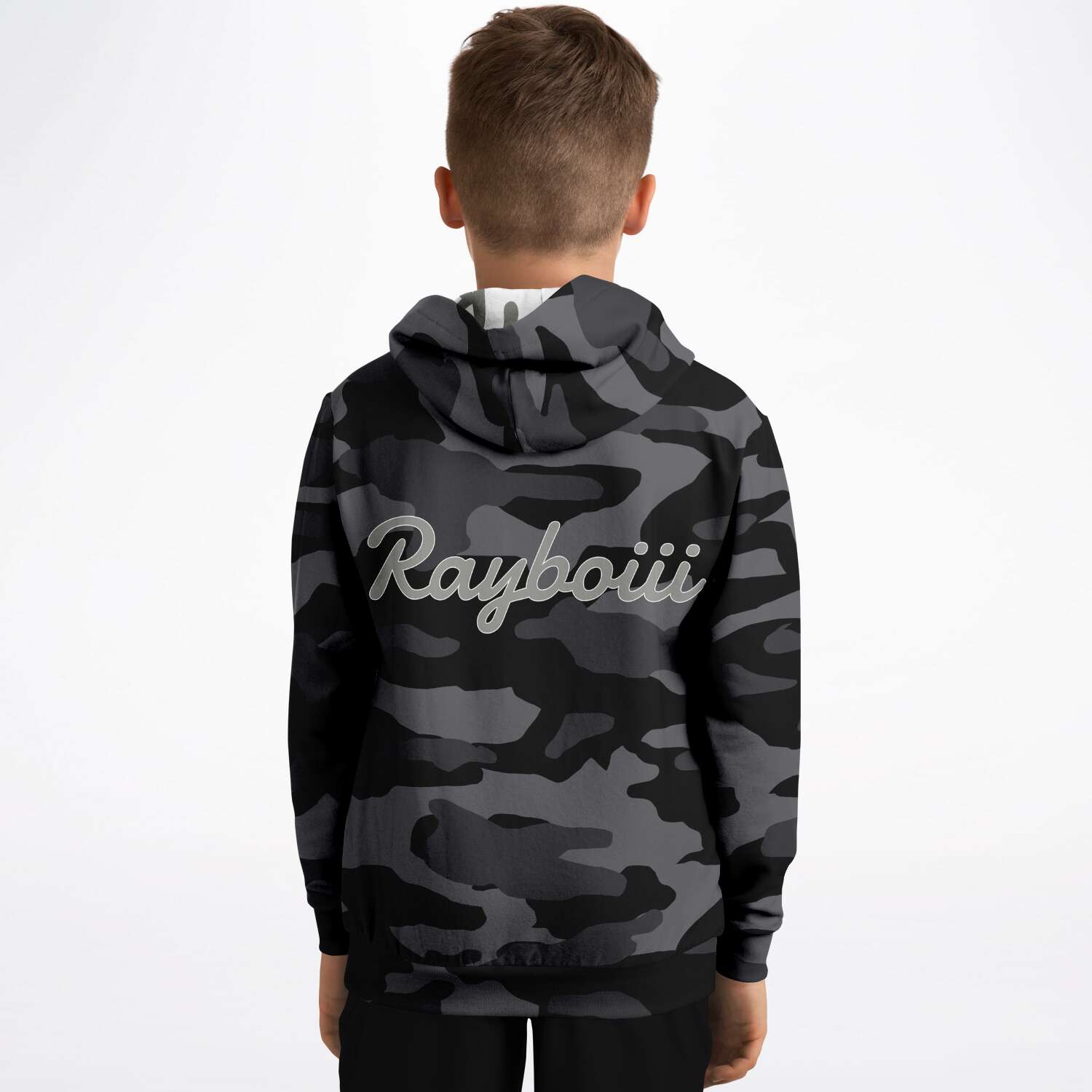 Rayboiii Camouflage Kids Hoodie