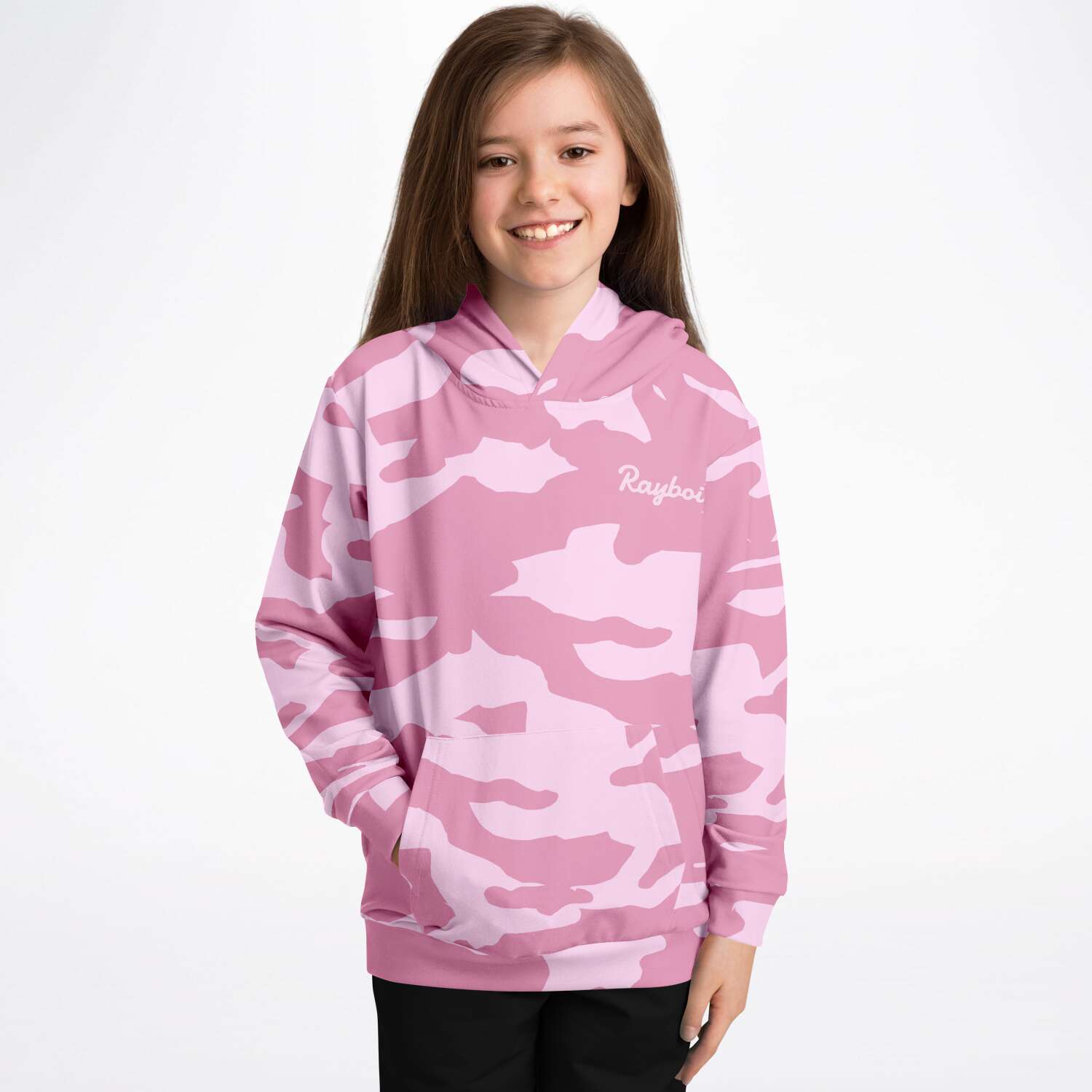 Rayboiii Camouflage Kids Hoodie