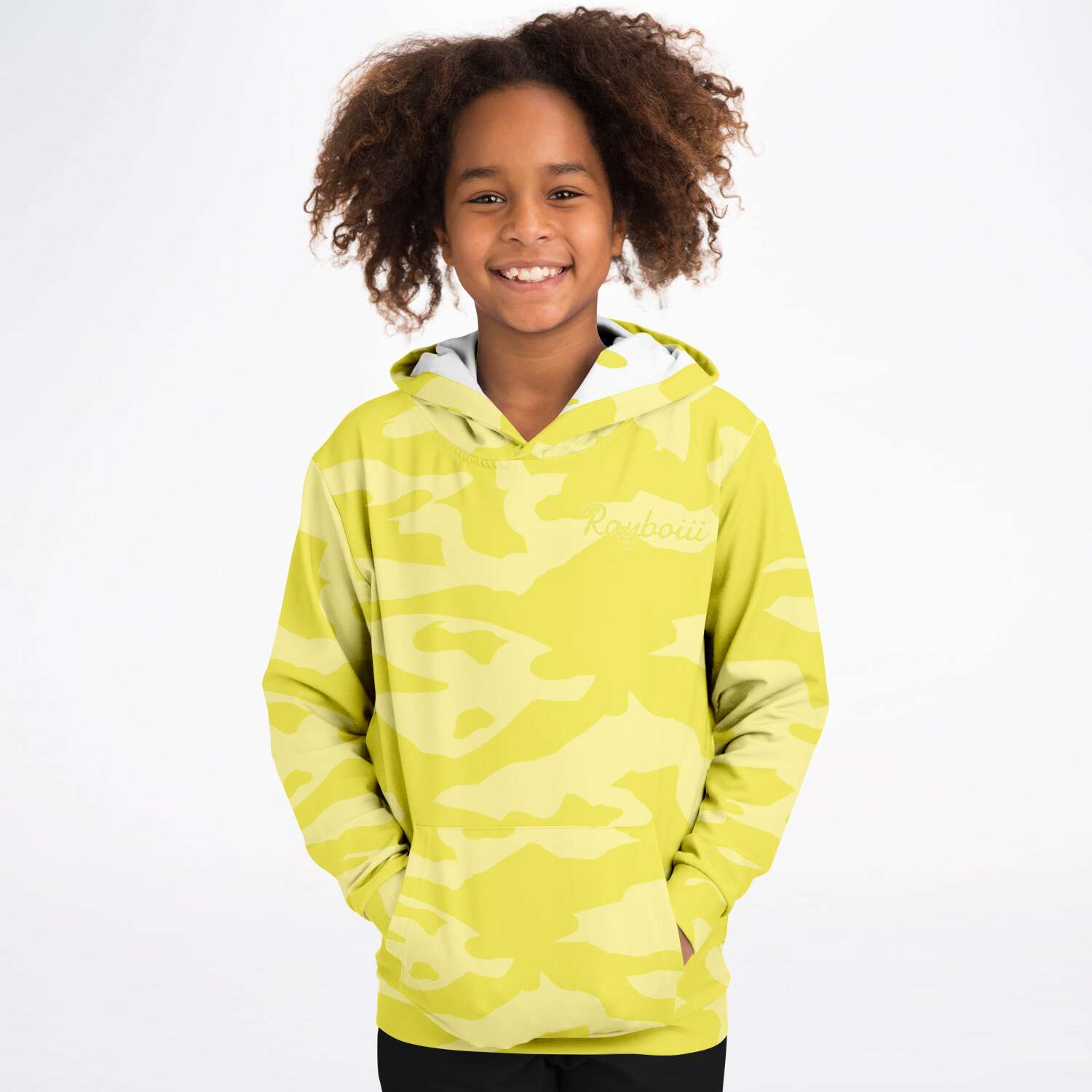 Rayboiii Camouflage Kids Hoodie