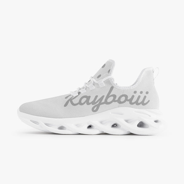 Load image into Gallery viewer, Rayboiii Bounce White Mesh Knit Sneakers
