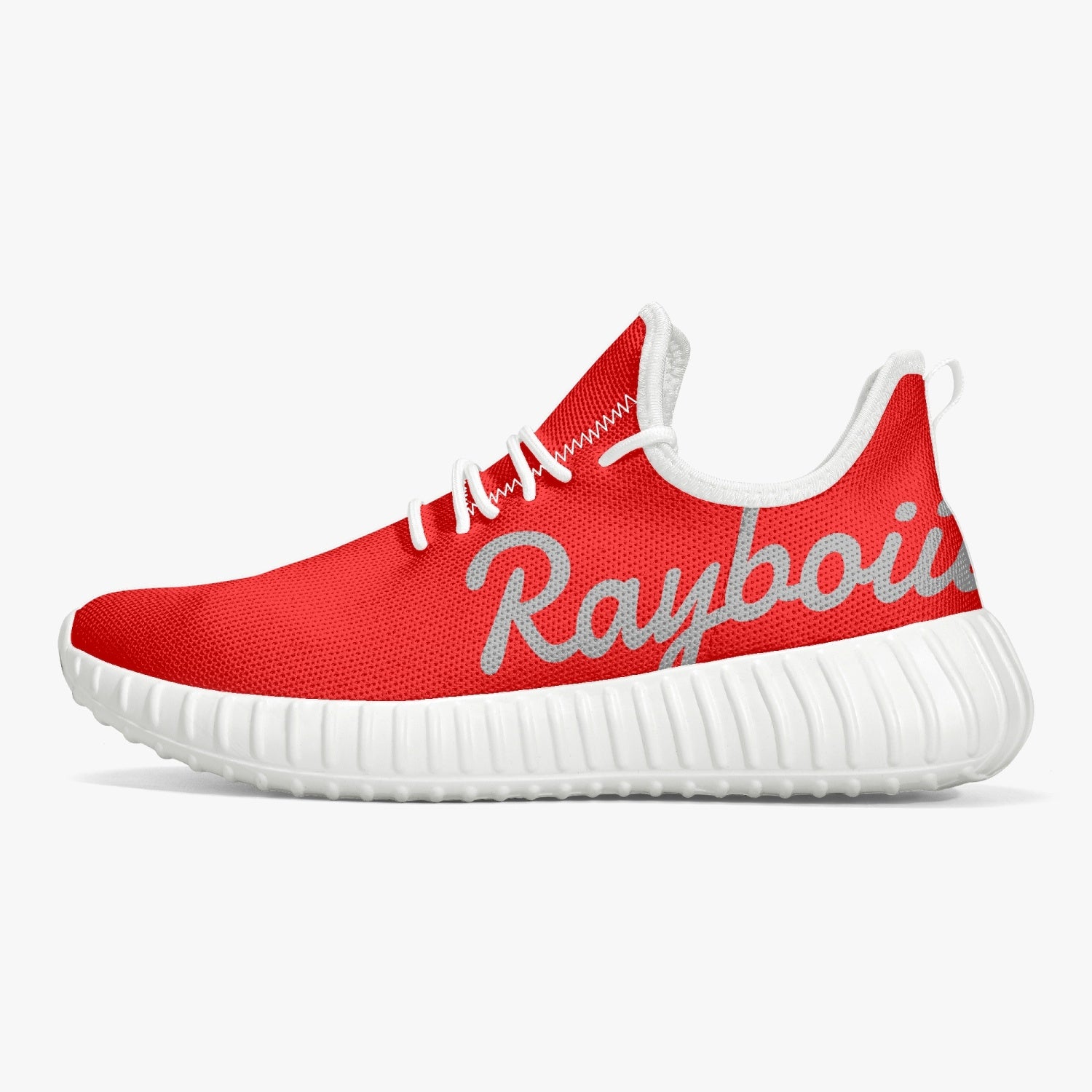 Rayboiii Mesh Knit Red Sneakers