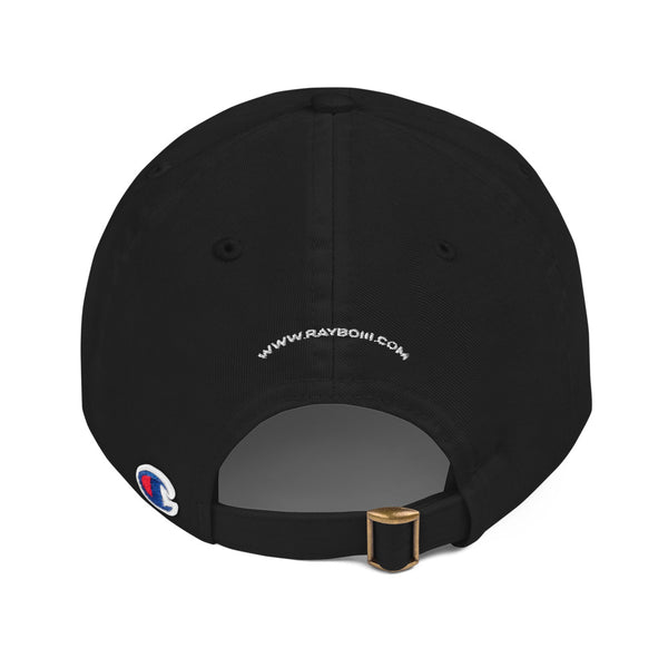 Load image into Gallery viewer, Rayboiii X Champion Baseball Cap Black
