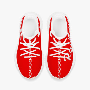 Rayboiii Kids' Mesh Knit Red Sneakers