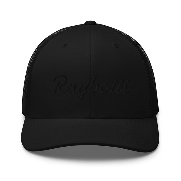 Load image into Gallery viewer, Rayboiii Black Trucker Cap
