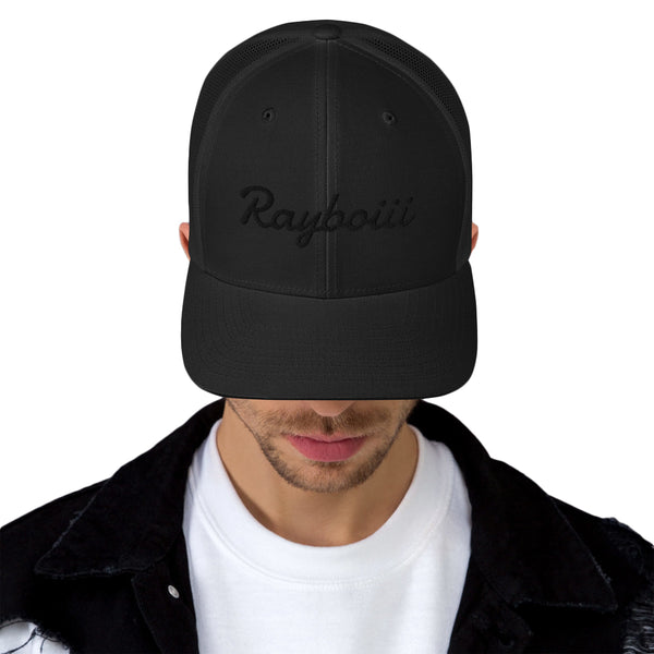 Load image into Gallery viewer, Rayboiii Black Trucker Cap
