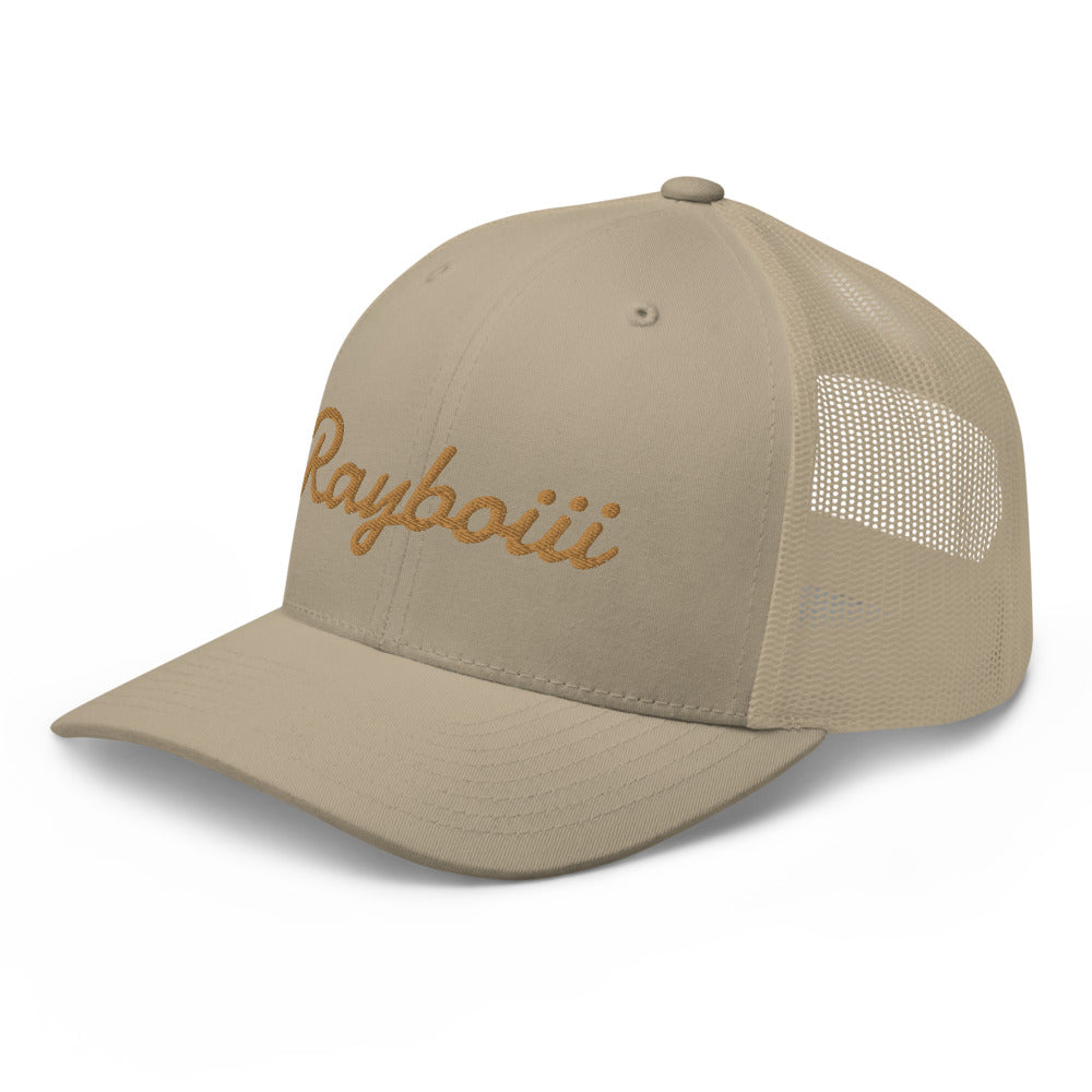 Rayboiii Khaki Trucker Cap