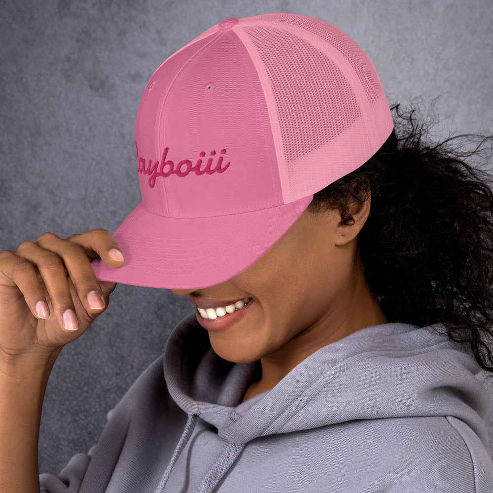 Rayboiii Pink Trucker Cap