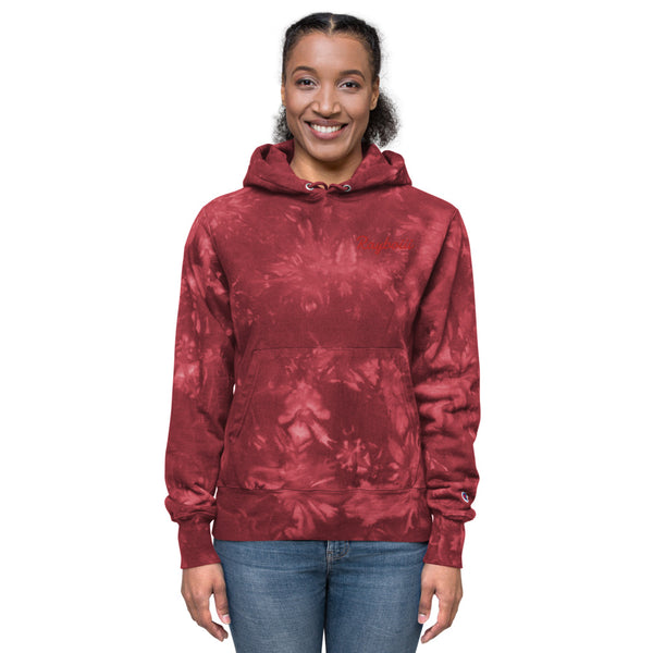 Load image into Gallery viewer, Red Rayboiii X Champion tie &amp; dye hoodie

