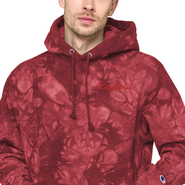 Load image into Gallery viewer, Red Rayboiii X Champion tie &amp; dye hoodie
