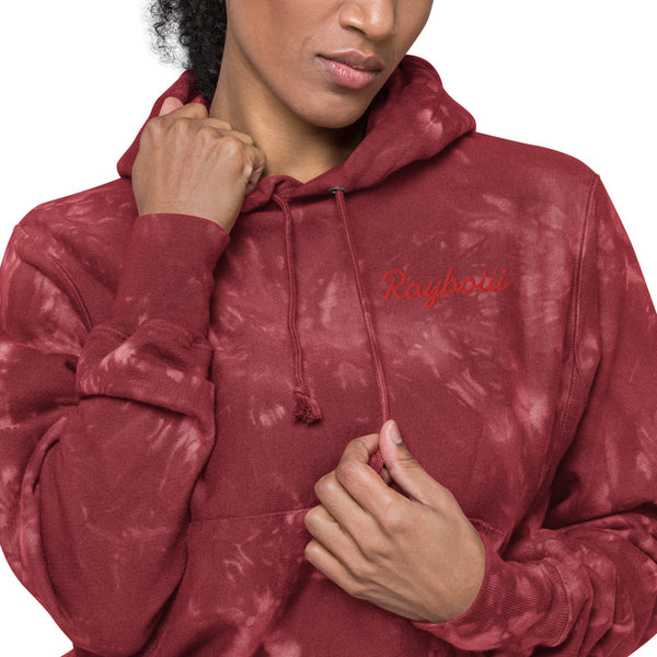 Load image into Gallery viewer, Red Rayboiii X Champion tie &amp; dye hoodie
